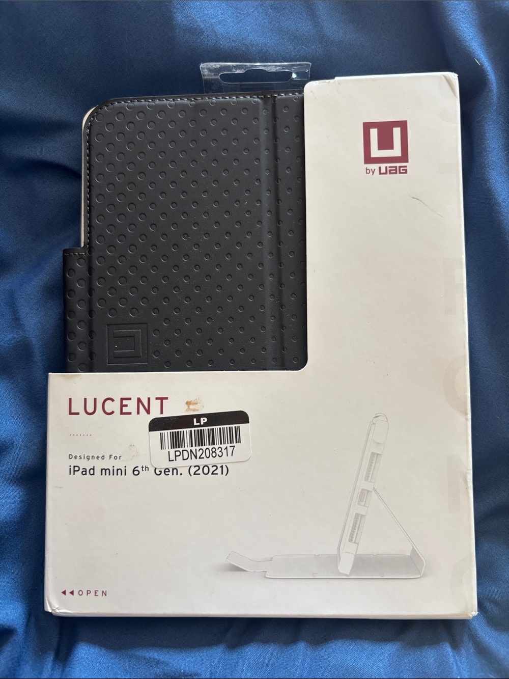Urban Armor Gear Lucent Folio Case for iPad mini (6th Gen) - Black